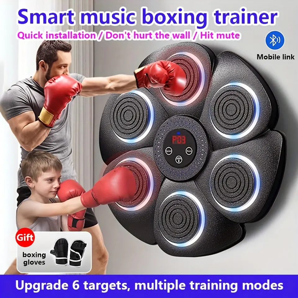 Treinador de Boxe Inteligente com Música | Equipamento de Fitness 2025 1
