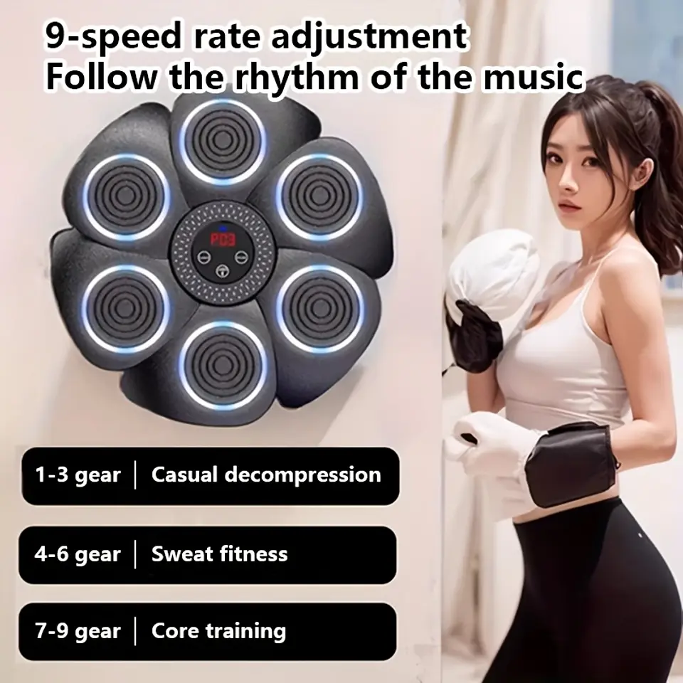 Treinador de Boxe Inteligente com Música | Equipamento de Fitness 2025 4