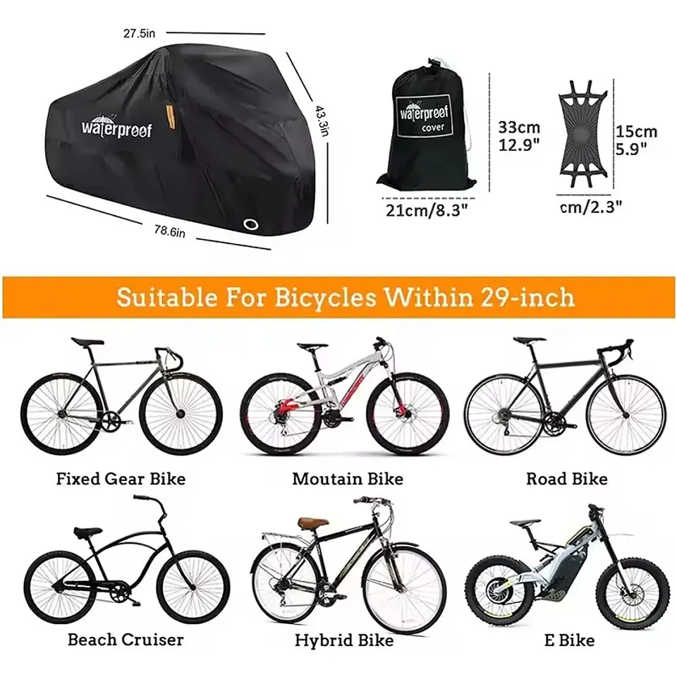 Waterproof Bicycle Cover: UV and Dust Protection 3