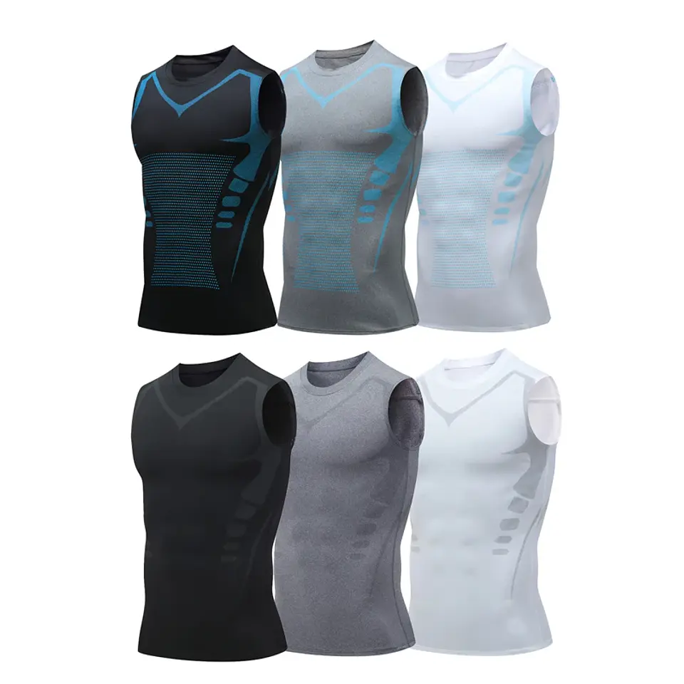 Camiseta Regata de Compressão GENDAWAY | Top Fitness sem Mangas para Academia 2