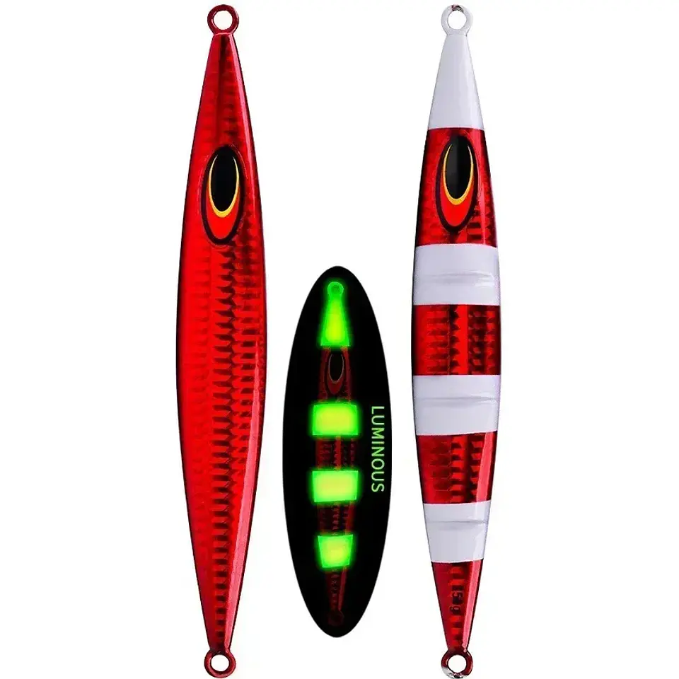 Isco Vertical 200g | Afundamento Lento e Efeito Luminoso para Pesca de Mar 14