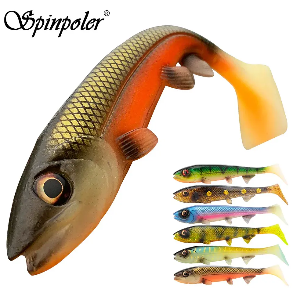 Isca Swimbait Spinpoler com Cauda Quadrada | 14 cm/18 cm para Pike e Achigã 1