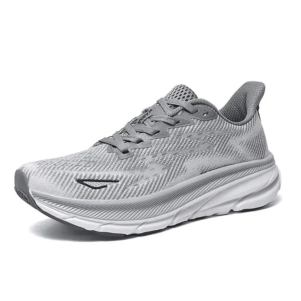 Tênis de corrida masculino de luxo para casal, tênis ao ar livre, amortecimento, malha respirável, fora de estrada, treinador, sapatos de corrida antiderrapantes, moda 3