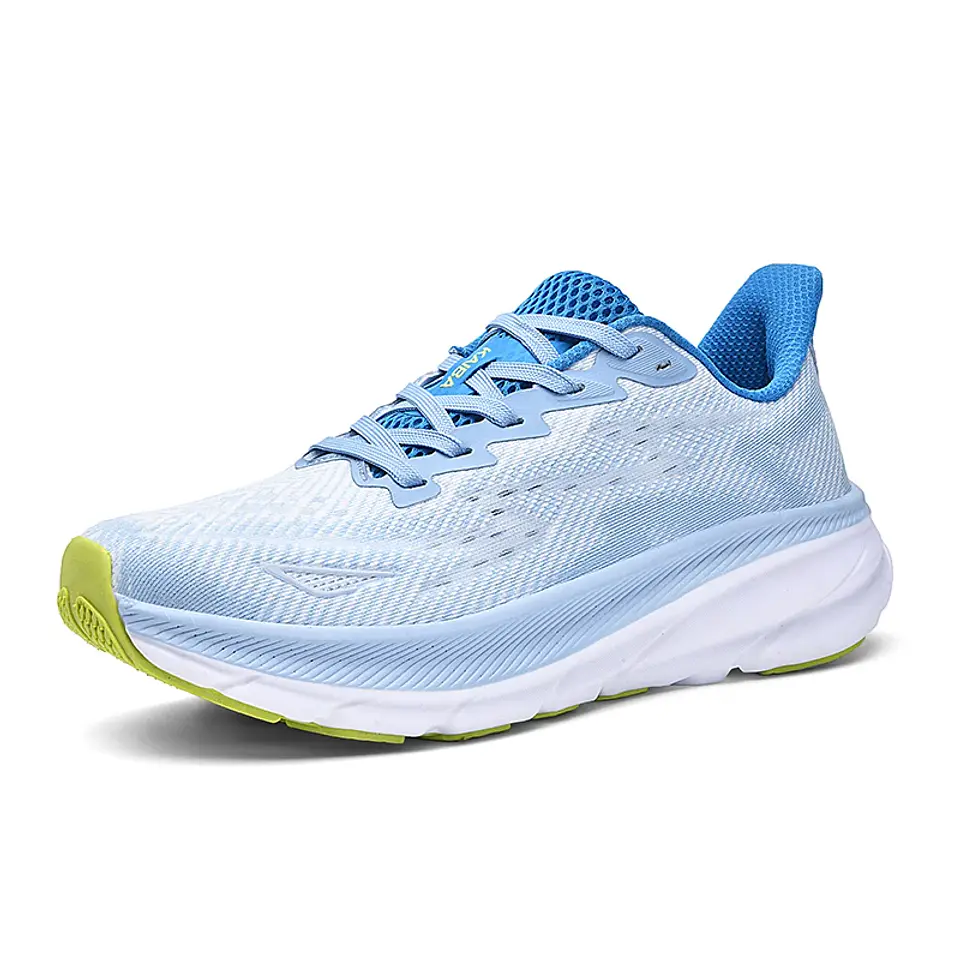 Tênis de corrida masculino de luxo para casal, tênis ao ar livre, amortecimento, malha respirável, fora de estrada, treinador, sapatos de corrida antiderrapantes, moda 4