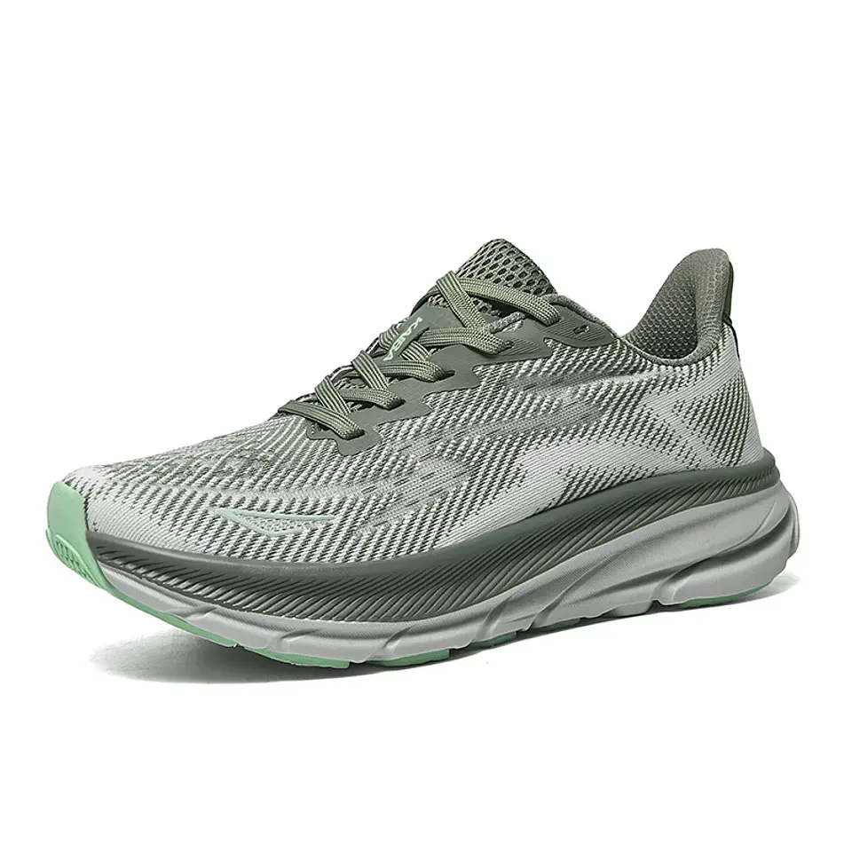 Tênis de corrida masculino de luxo para casal, tênis ao ar livre, amortecimento, malha respirável, fora de estrada, treinador, sapatos de corrida antiderrapantes, moda 6