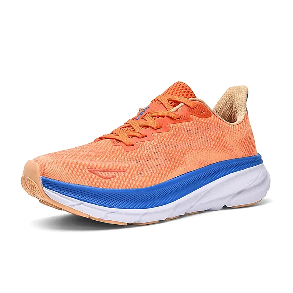 Tênis de corrida masculino de luxo para casal, tênis ao ar livre, amortecimento, malha respirável, fora de estrada, treinador, sapatos de corrida antiderrapantes, moda 7