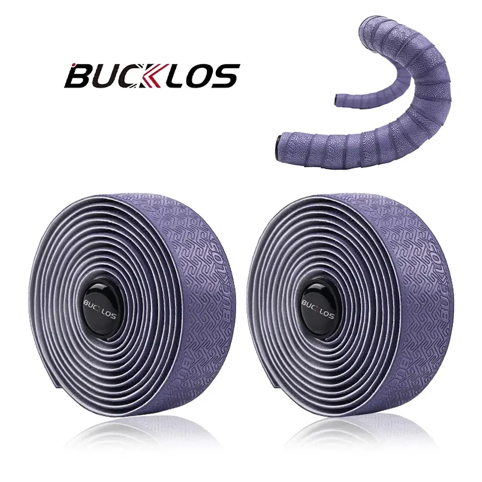 Fitas para Guiador de Bicicleta BUCKLOS em PU | Absorção de Impactos e Antiderrapantes 7