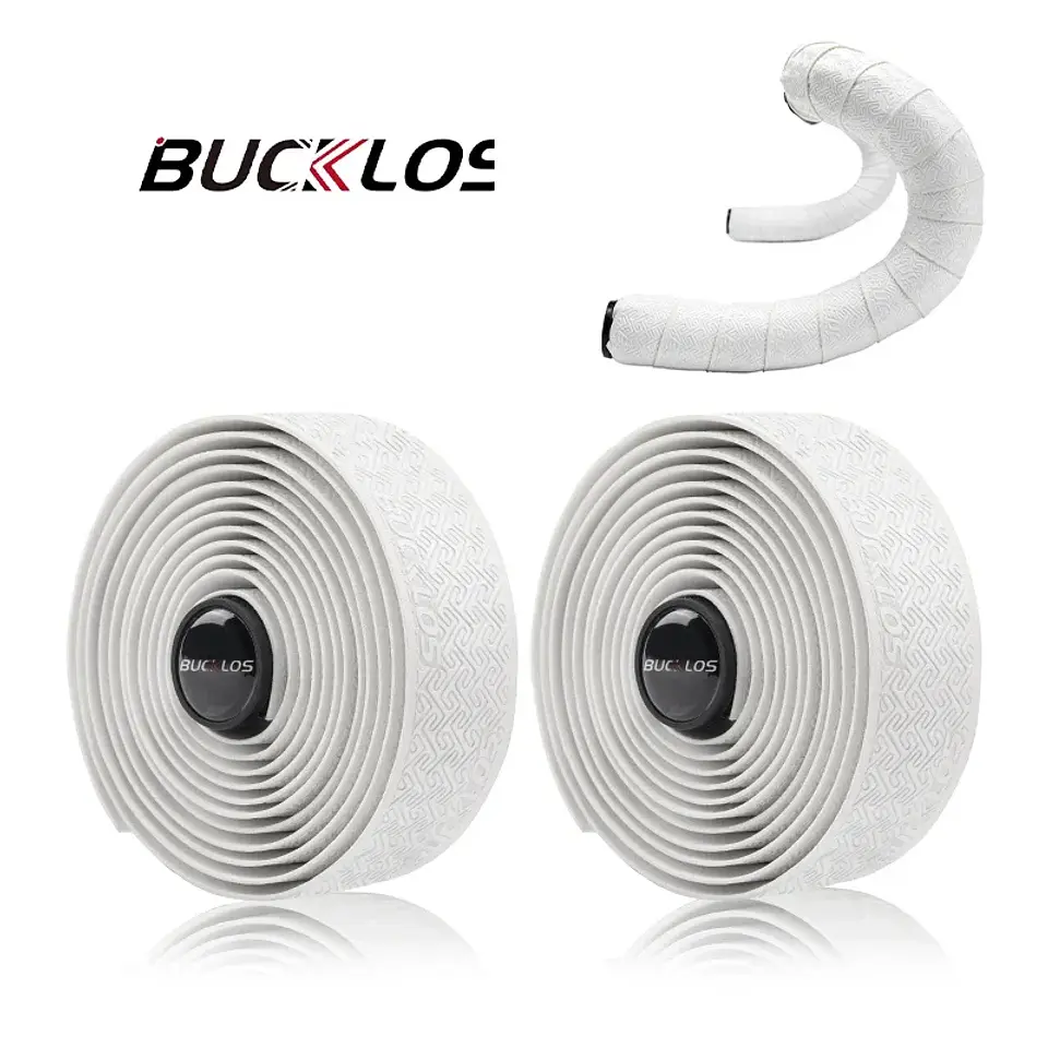 Fitas para Guiador de Bicicleta BUCKLOS em PU | Absorção de Impactos e Antiderrapantes 8
