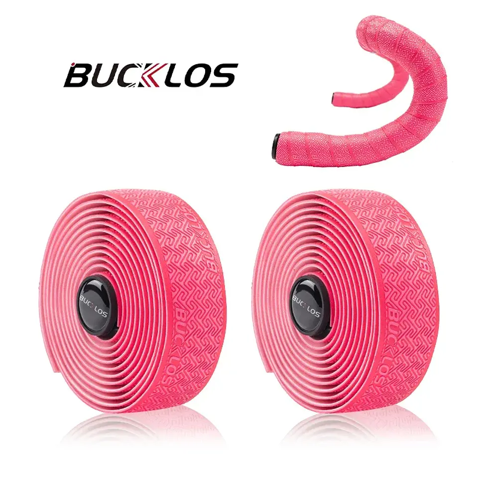 Fitas para Guiador de Bicicleta BUCKLOS em PU | Absorção de Impactos e Antiderrapantes 10