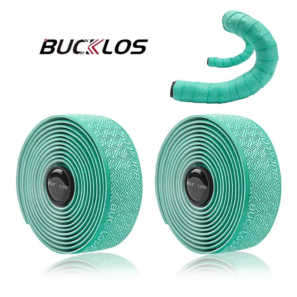 Fitas para Guiador de Bicicleta BUCKLOS em PU | Absorção de Impactos e Antiderrapantes 13