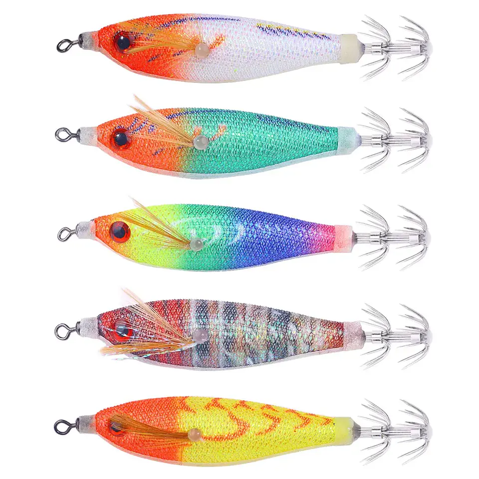 Kit 10 Jigs de Lula Luminosos | 8 cm e 5,8 g para Pesca de Choco e Lula 9