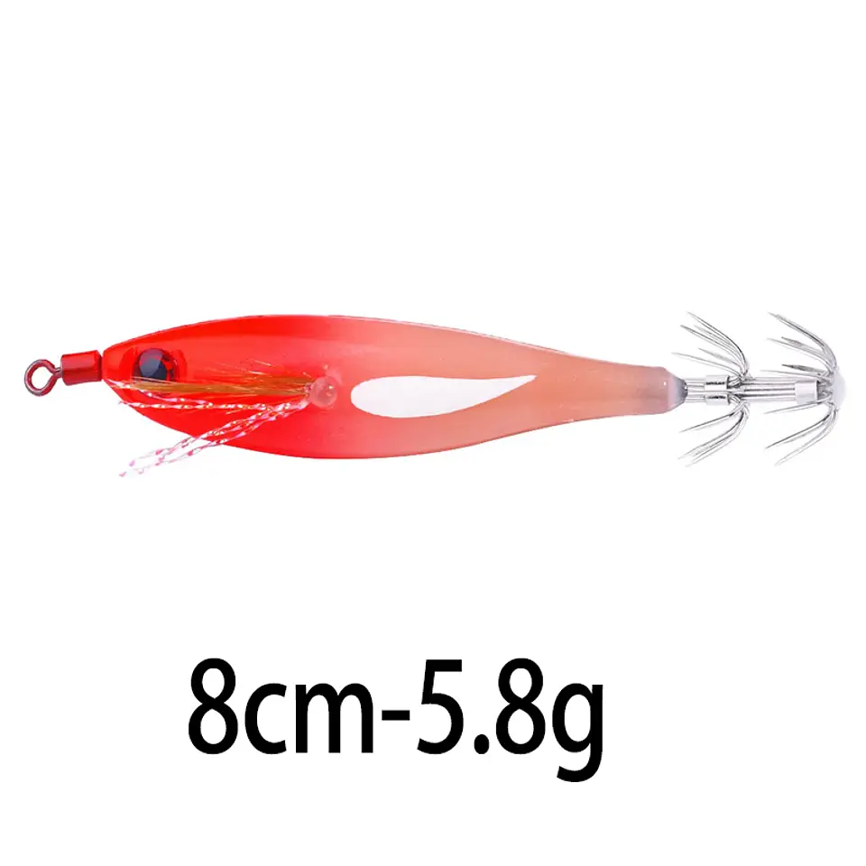 Kit 10 Jigs de Lula Luminosos | 8 cm e 5,8 g para Pesca de Choco e Lula 13