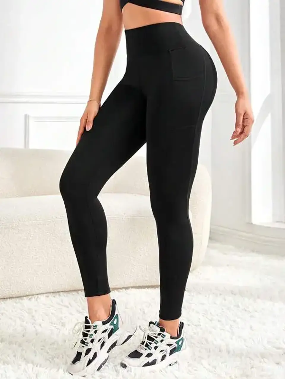  Leggings de Yoga Cintura Alta com Bolsos | Elasticidade e Conforto para Treino 11