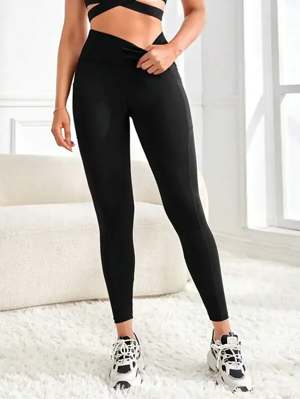  Leggings de Yoga Cintura Alta com Bolsos | Elasticidade e Conforto para Treino 13