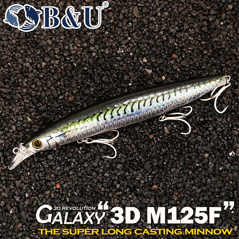 Isco Flutuante Minnow B&U | Acabamento 3D Realista para Black Bass e Seabass
