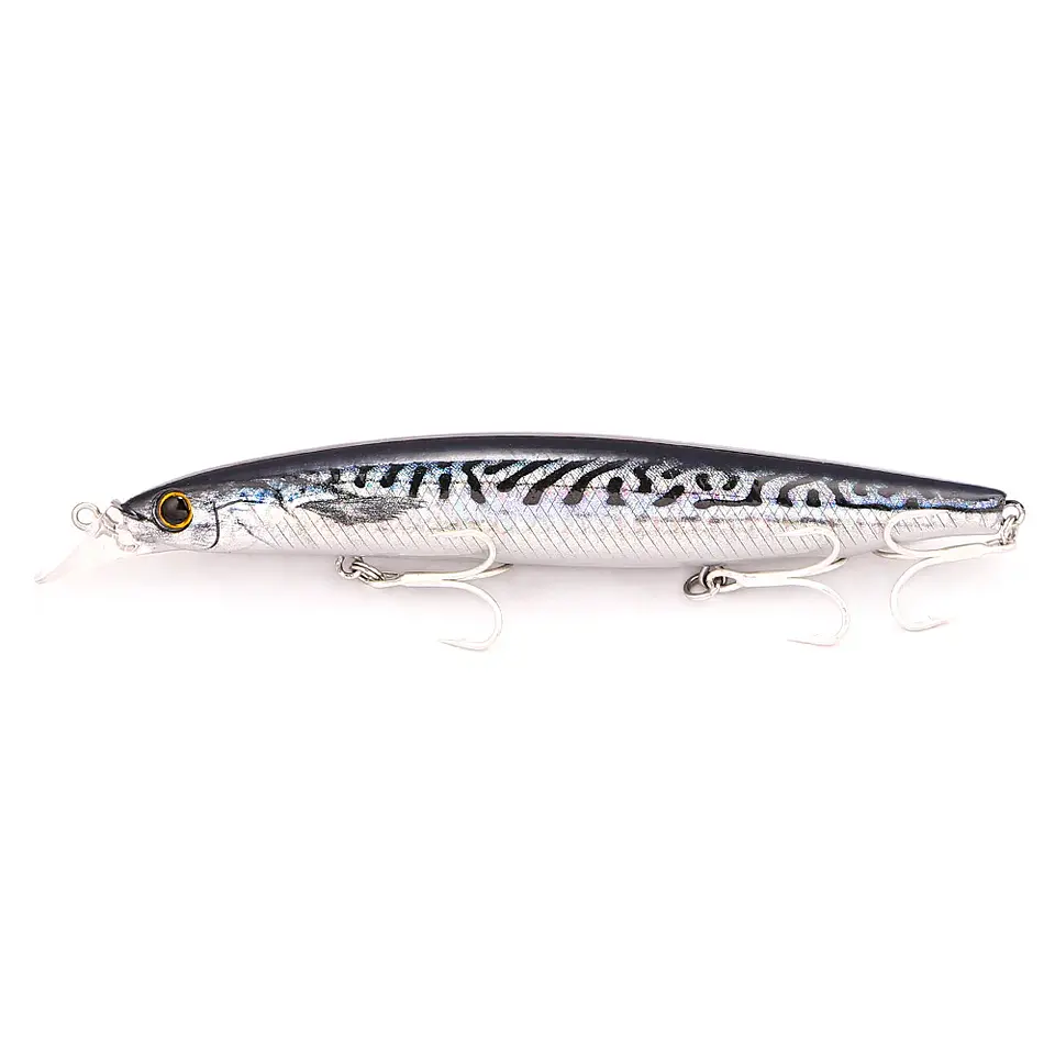 Isco Flutuante Minnow B&U | Acabamento 3D Realista para Black Bass e Seabass 7