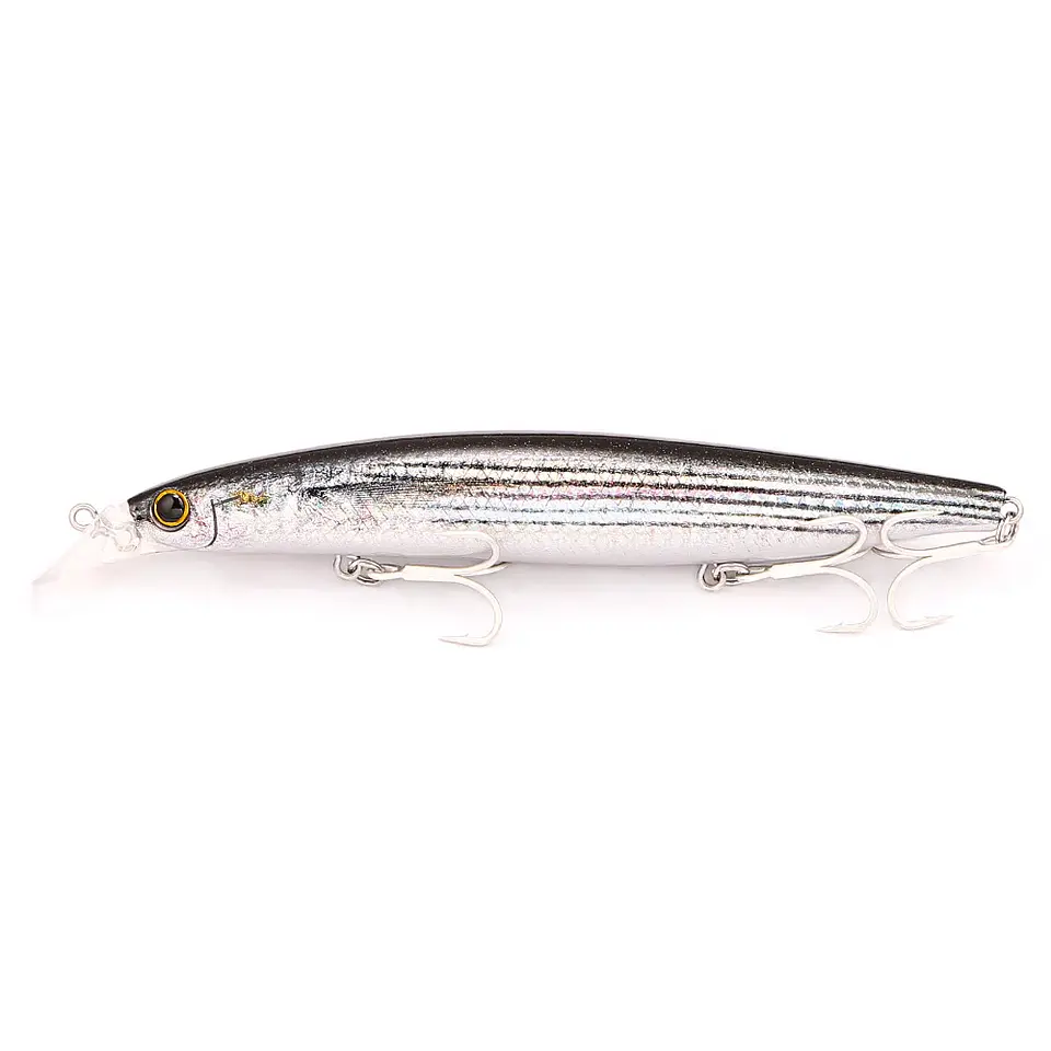 Isco Flutuante Minnow B&U | Acabamento 3D Realista para Black Bass e Seabass 8