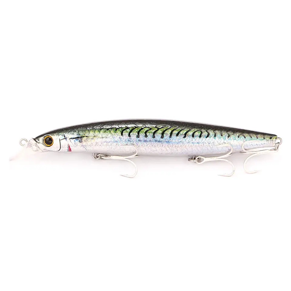 Isco Flutuante Minnow B&U | Acabamento 3D Realista para Black Bass e Seabass 10