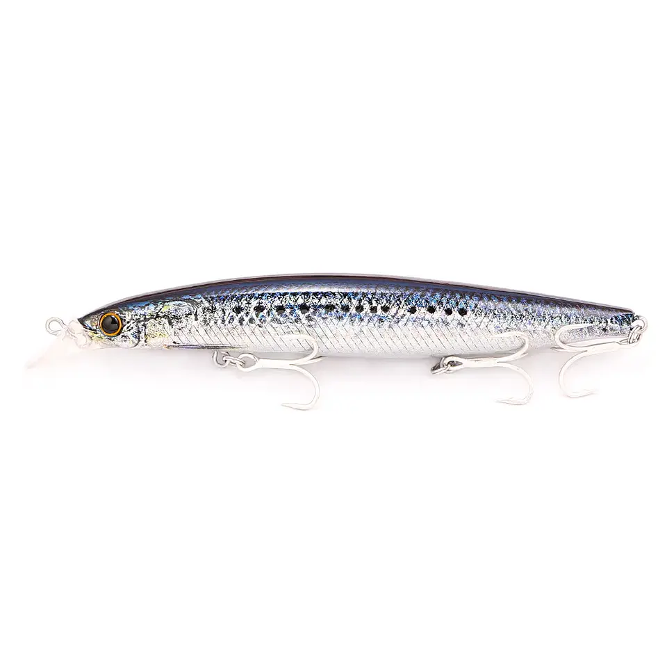 Isco Flutuante Minnow B&U | Acabamento 3D Realista para Black Bass e Seabass 11