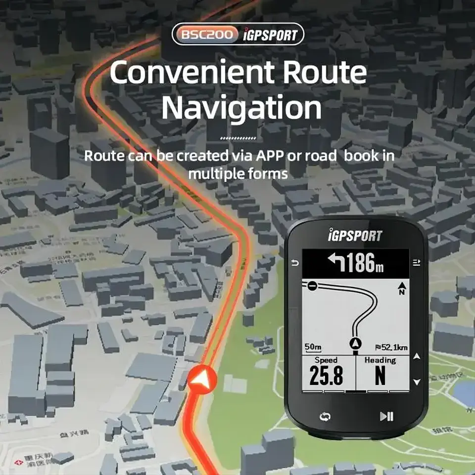 Computador de Bicicleta GPS iGPSPORT BSC200 | Navegação por Rotas e 30h de Autonomia 3
