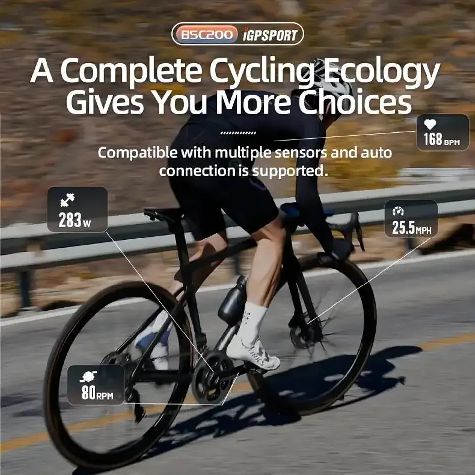 Computador de Bicicleta GPS iGPSPORT BSC200 | Navegação por Rotas e 30h de Autonomia 5