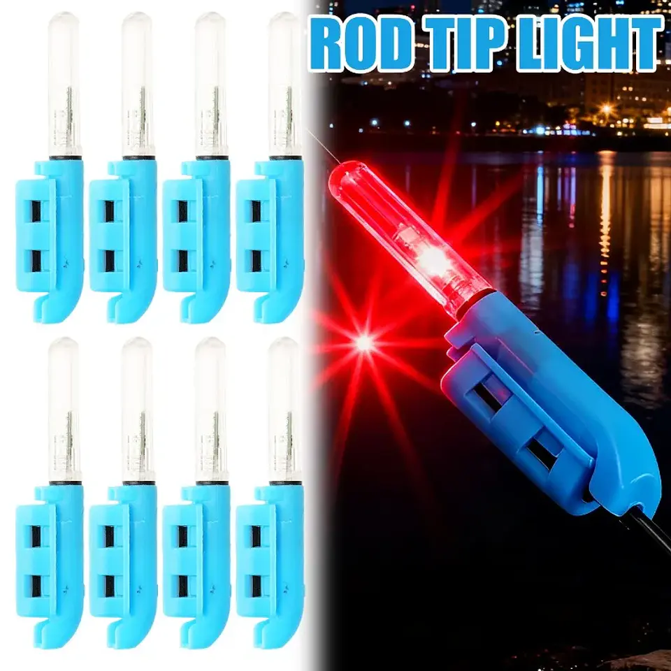 Ponta de Haste com Clip e Luz LED | Impermeável para Pesca Noturna e Boias 3