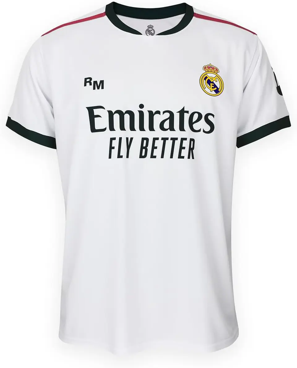Real Madrid - Camiseta Titular Primeira Equipação Temporada 26/27 - Réplica com Licença Oficial 2