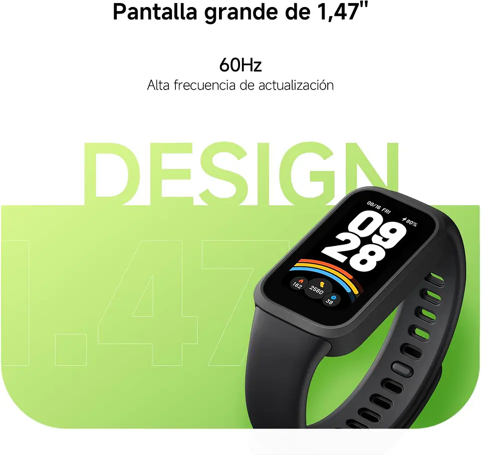 Xiaomi Smart Band 9 Active Pulsera Inteligente com Tela 1,47