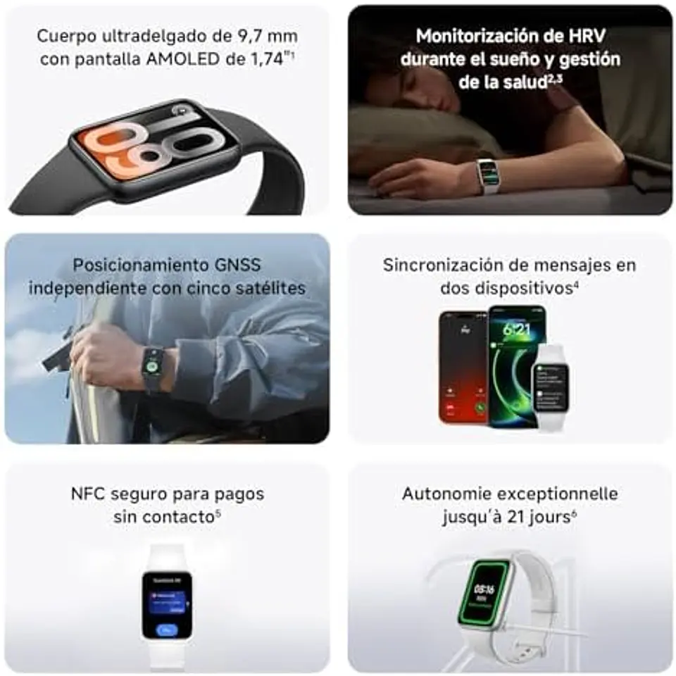 Xiaomi Smart Band 10 Pro NFC, Pulseira Fitness Unissex Com Tela AMOLED 1,74 11