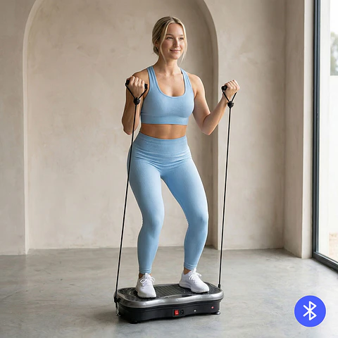 Plataforma Vibratória Vivflow InnovaGoods | 99 Níveis, Altifalante e Bandas de Resistência 
