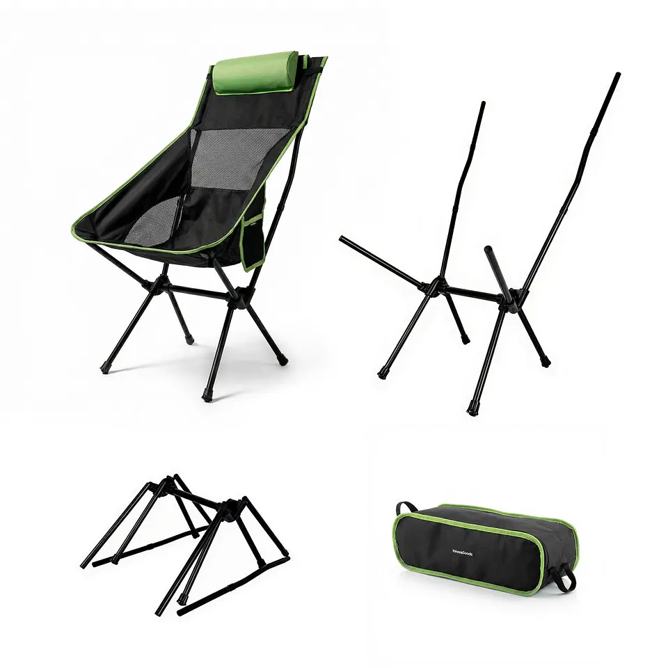 Silla de camping Trillow 2 en 1 | Modo mecedora y silla fija con cojín 9