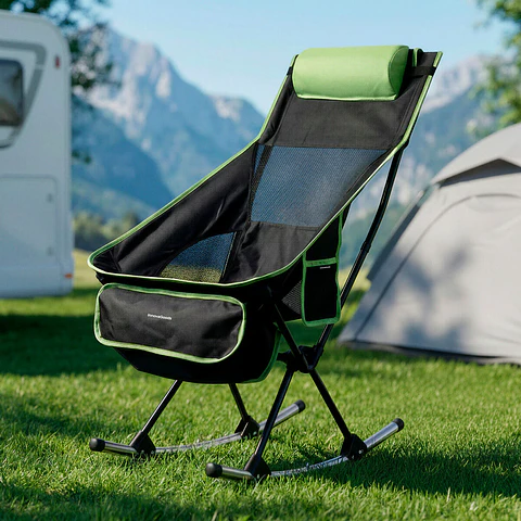 Cadeira de Camping 2 em 1 Trillow | Modo Baloiço e Cadeira Fixa com Almofada