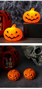 Luz Led De Calabaza Para Halloween - Miniatura 3