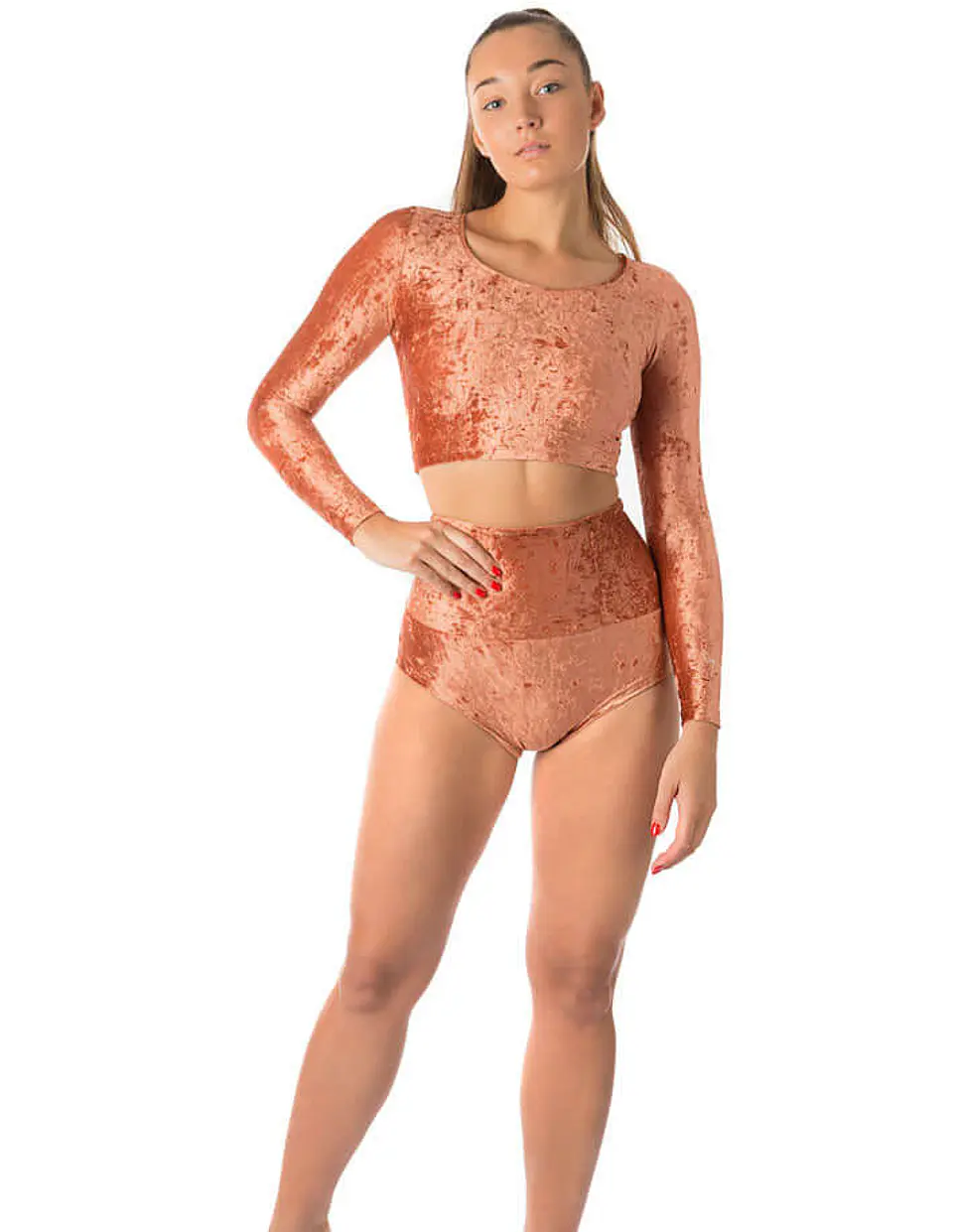 High Waisted Velvet Pole Shorts – Betty 8