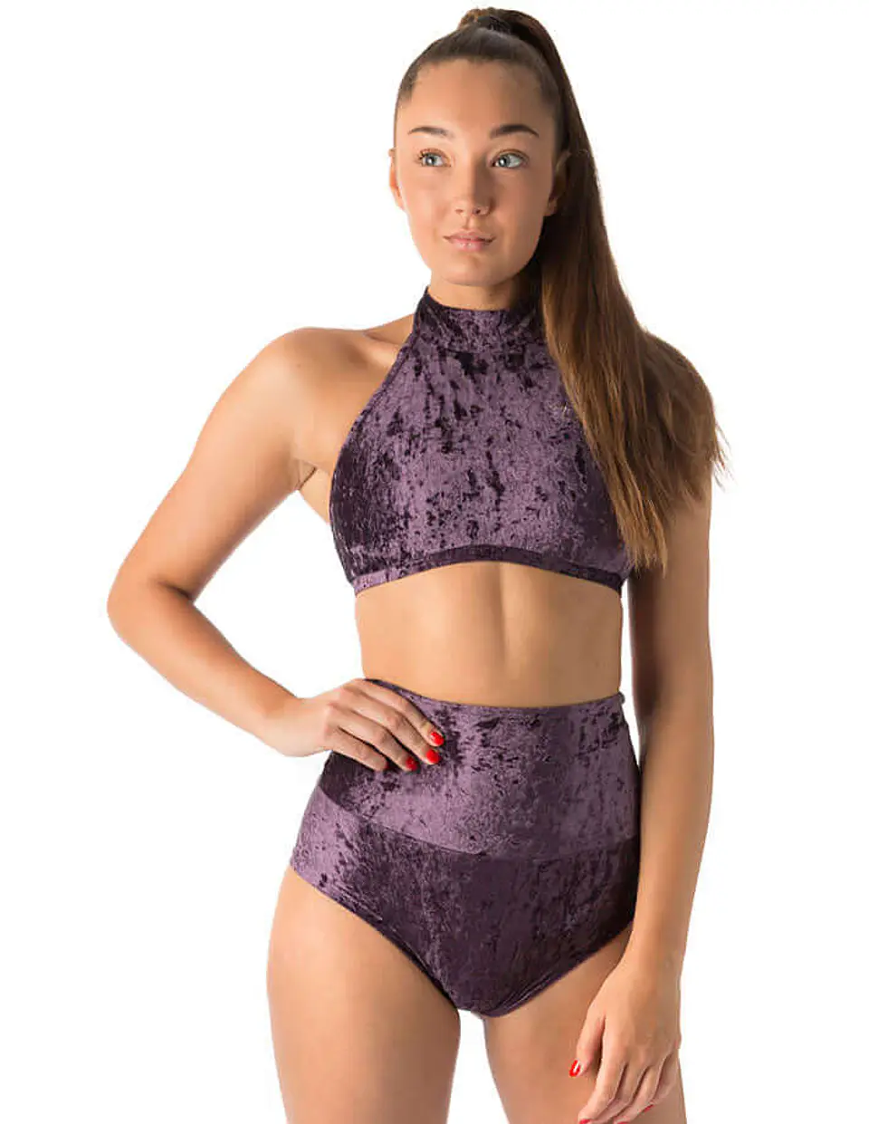 High Waisted Velvet Pole Shorts – Betty 9
