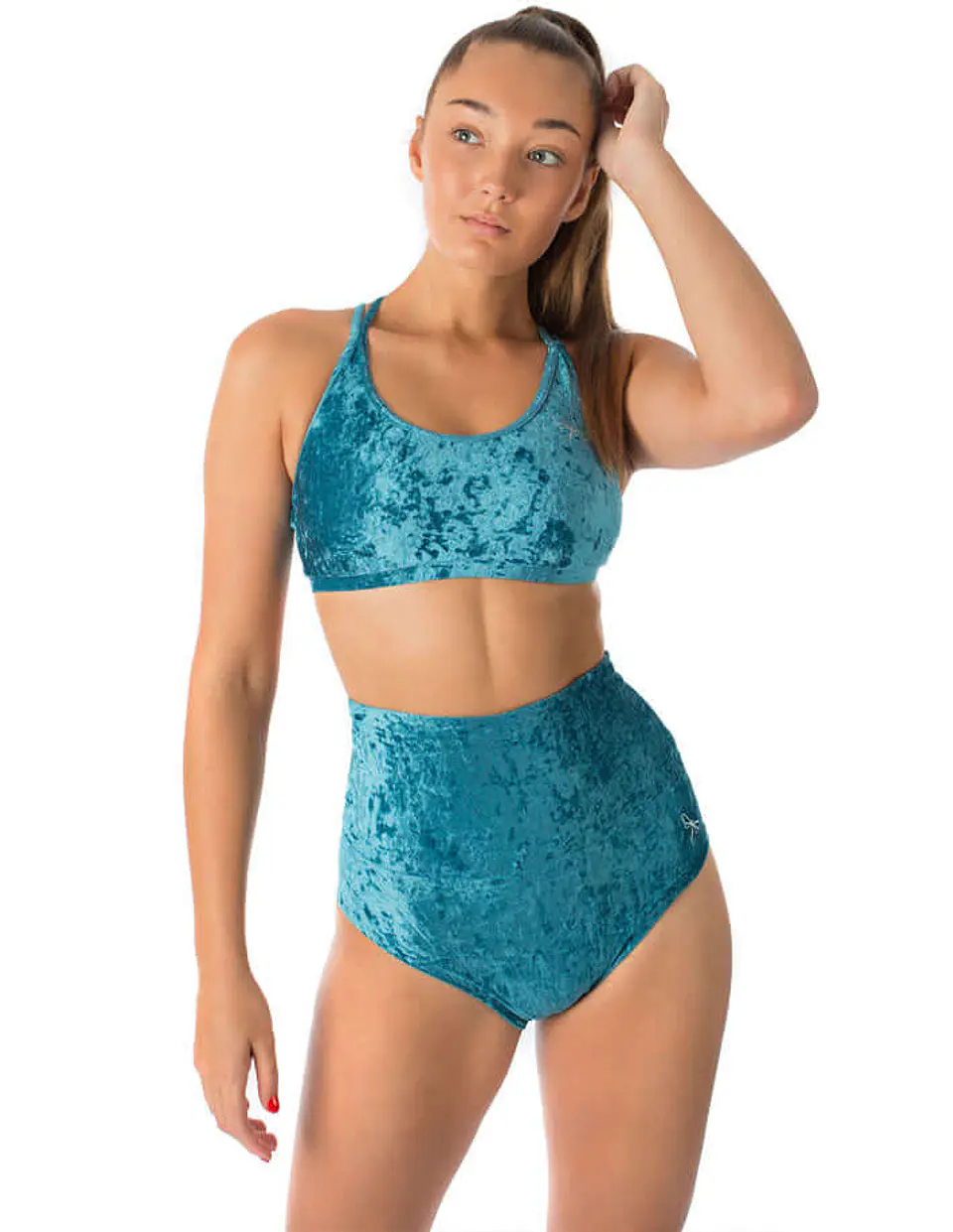 High Waisted Velvet Pole Shorts – Betty 2