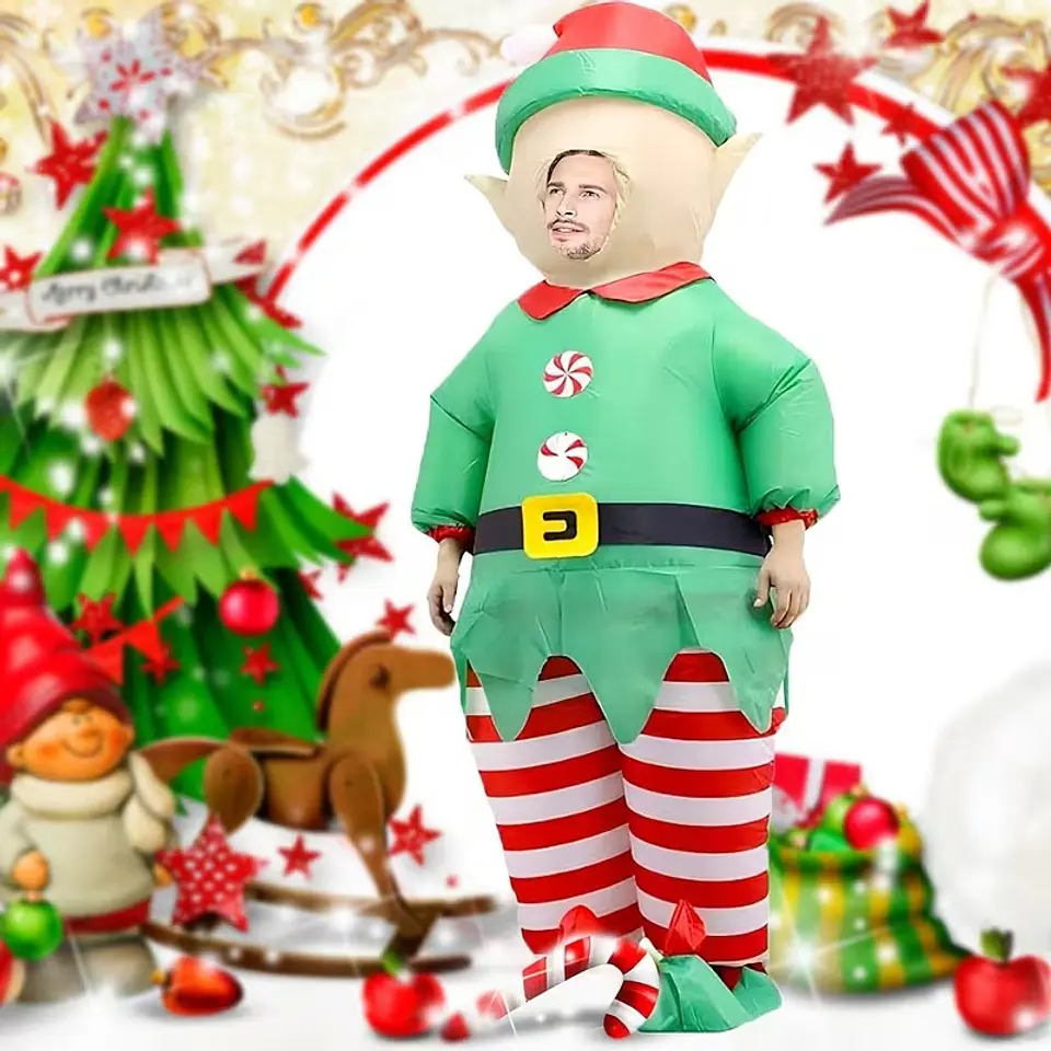 Christmas Elf Costume Adult Party Cosplay 2