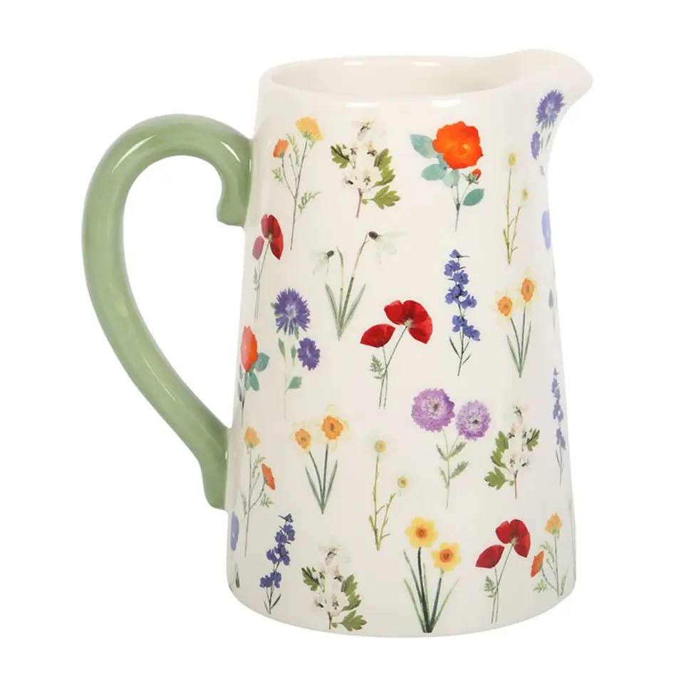 Wildflower water jug vase 1