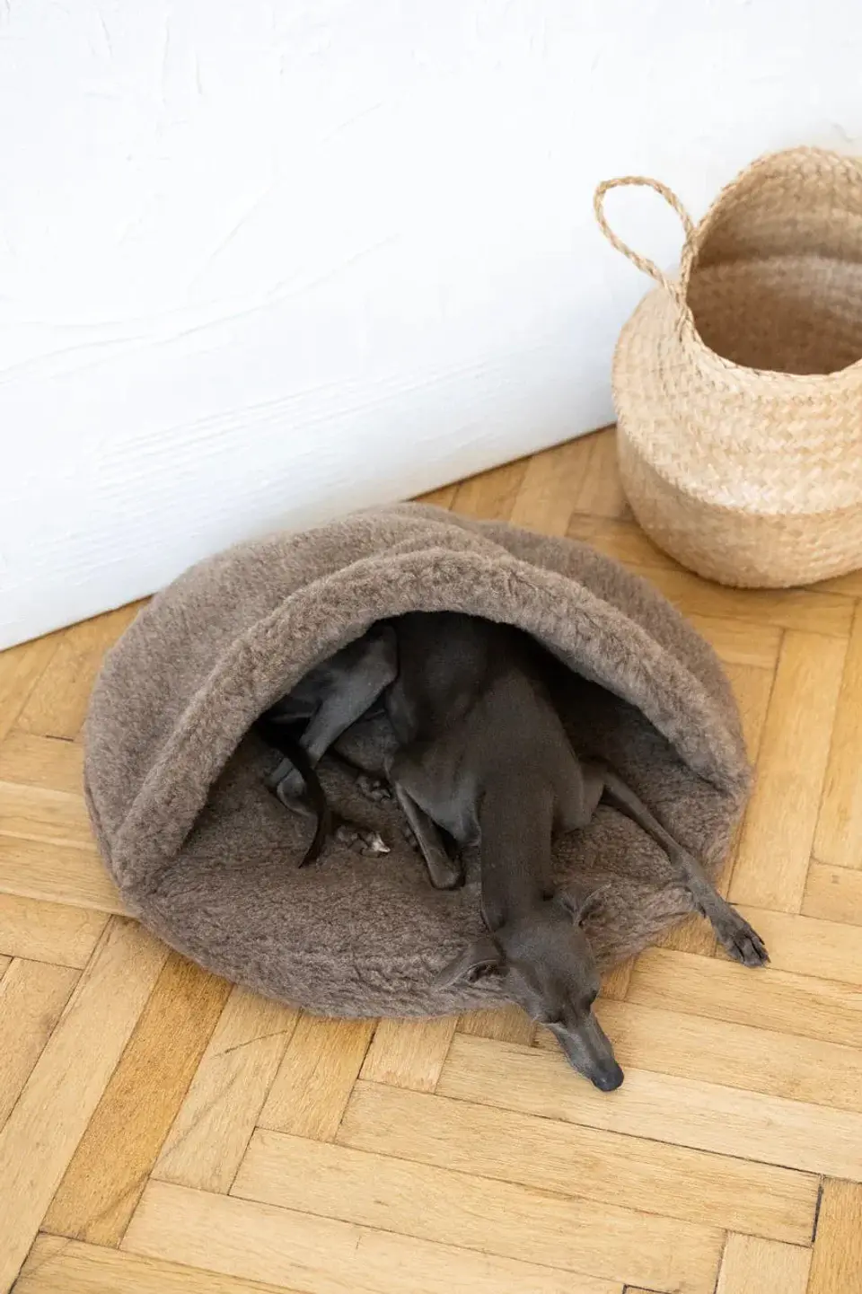 Natural Wool Pet Cave - Beige 4