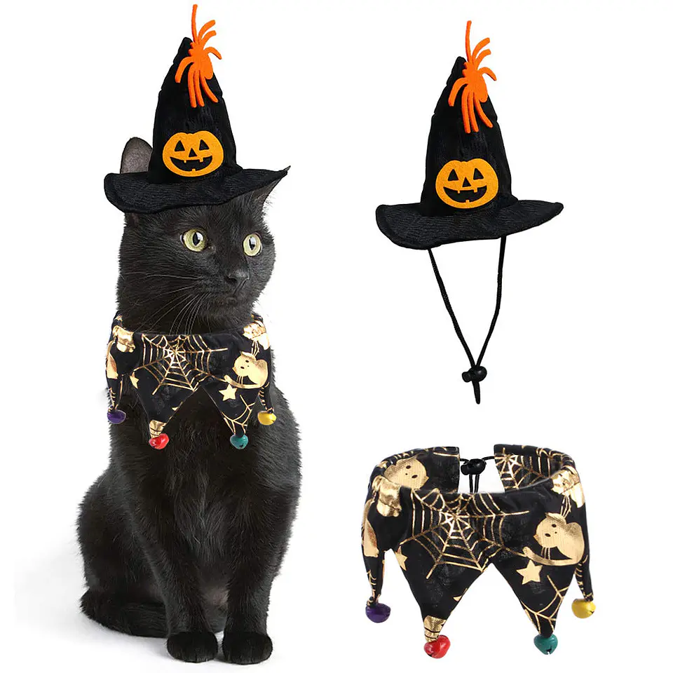 Halloween Pet Cosplay Costume Cat & Dog Apparel Outfits 2