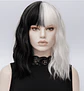 White Kinky Cosplay Synthetic Short Wig - Miniatura 3
