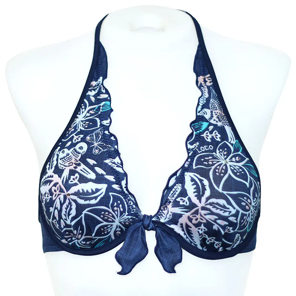 Loco Boutique Batik Linen Ruffle Underwire 3