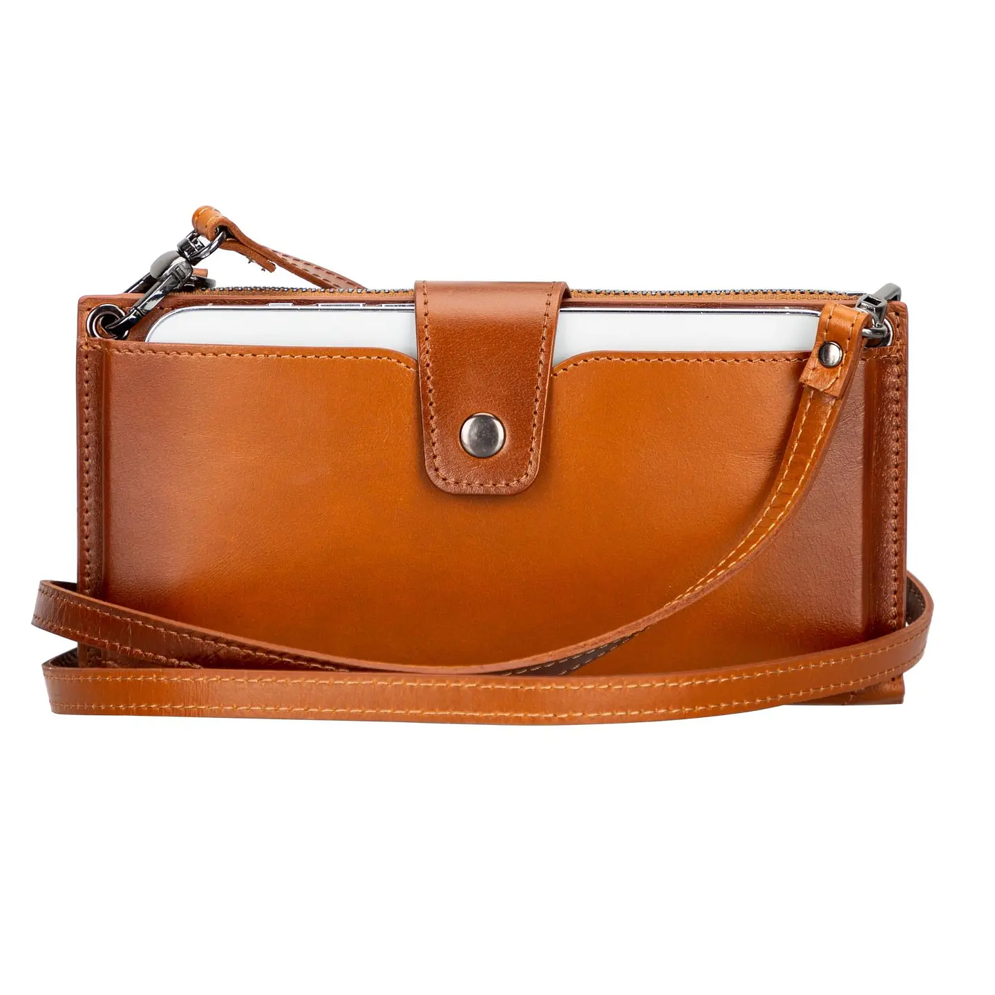 Kaycee Leather Women's Cell Phone Wallet with Strap 2