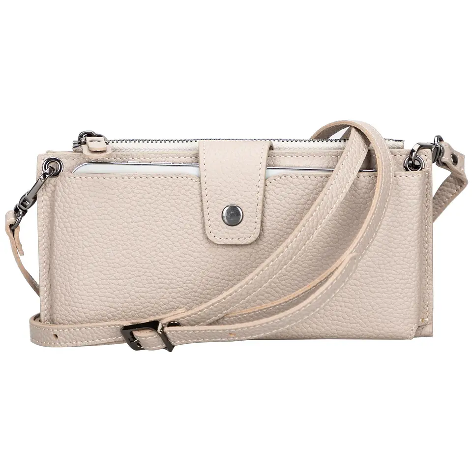 Kaycee Leather Women's Cell Phone Wallet with Strap 6
