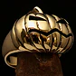 Excellent crafted Halloween Men's Pumpkin Ring - Solid Brass - Miniatura 1