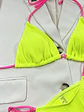 Ribbed Tie Back Bikini Set - Miniatura 4