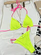Ribbed Tie Back Bikini Set - Miniatura 5