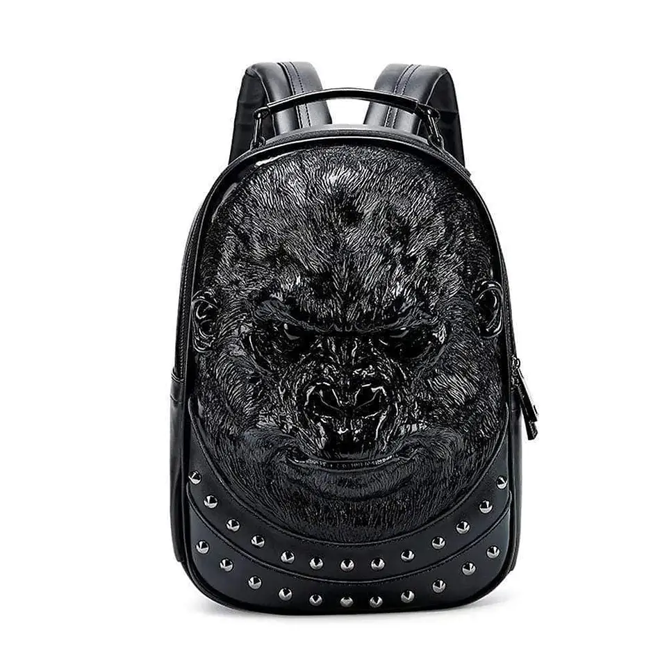 3D Backpack 3D modeling Waterproof Studded Apeman Wild Backpack Hip Hop Rucksacks 1