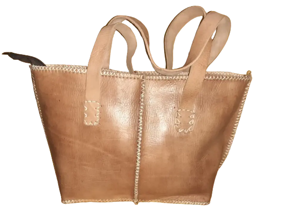 Bolso Mujer  Vacuno hilo blanco Mediano 1