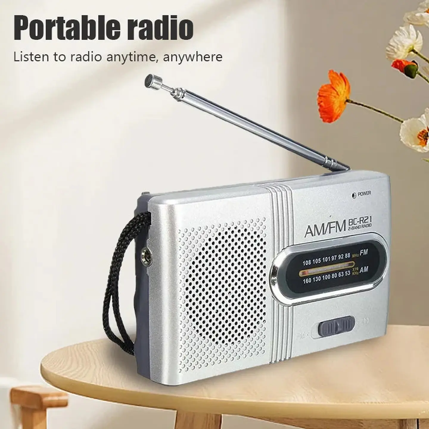 BC-R21 Mini AM/FM Portable Radio 4